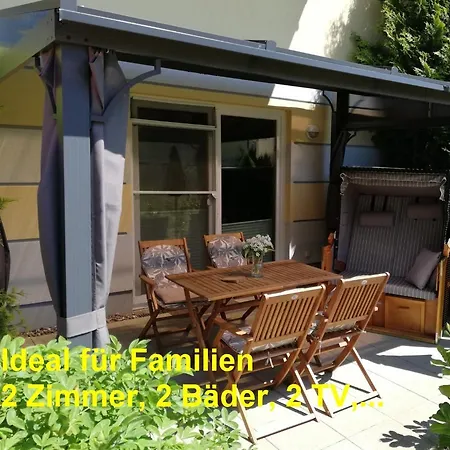 Appartement Ferienwohnung Berolina Mit Ueberdachter Terrasse Wiese 2 Zimmer 2 Baeder 2 Tv *
